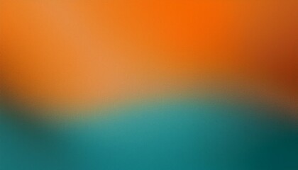 Naklejka premium grainy orange and teal gradient background