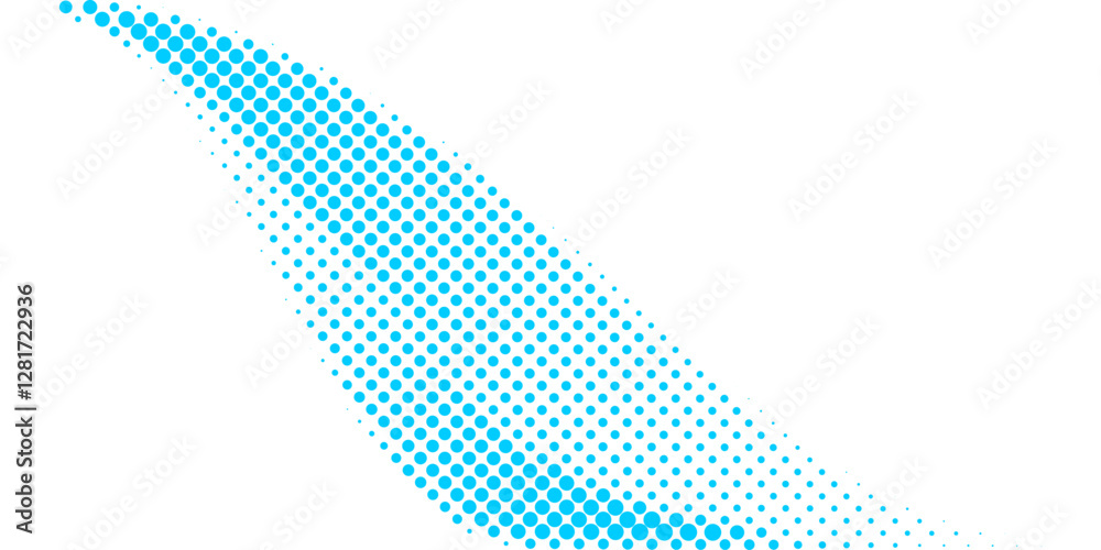 Poster background vector design with halftone effect. abstract gradient round dots.