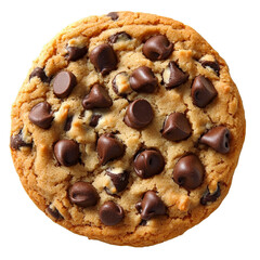 [Transparent Background PNG]Close Up of a Delicious Chocolate Chip Cookie
