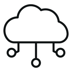 cloud computing vector icon