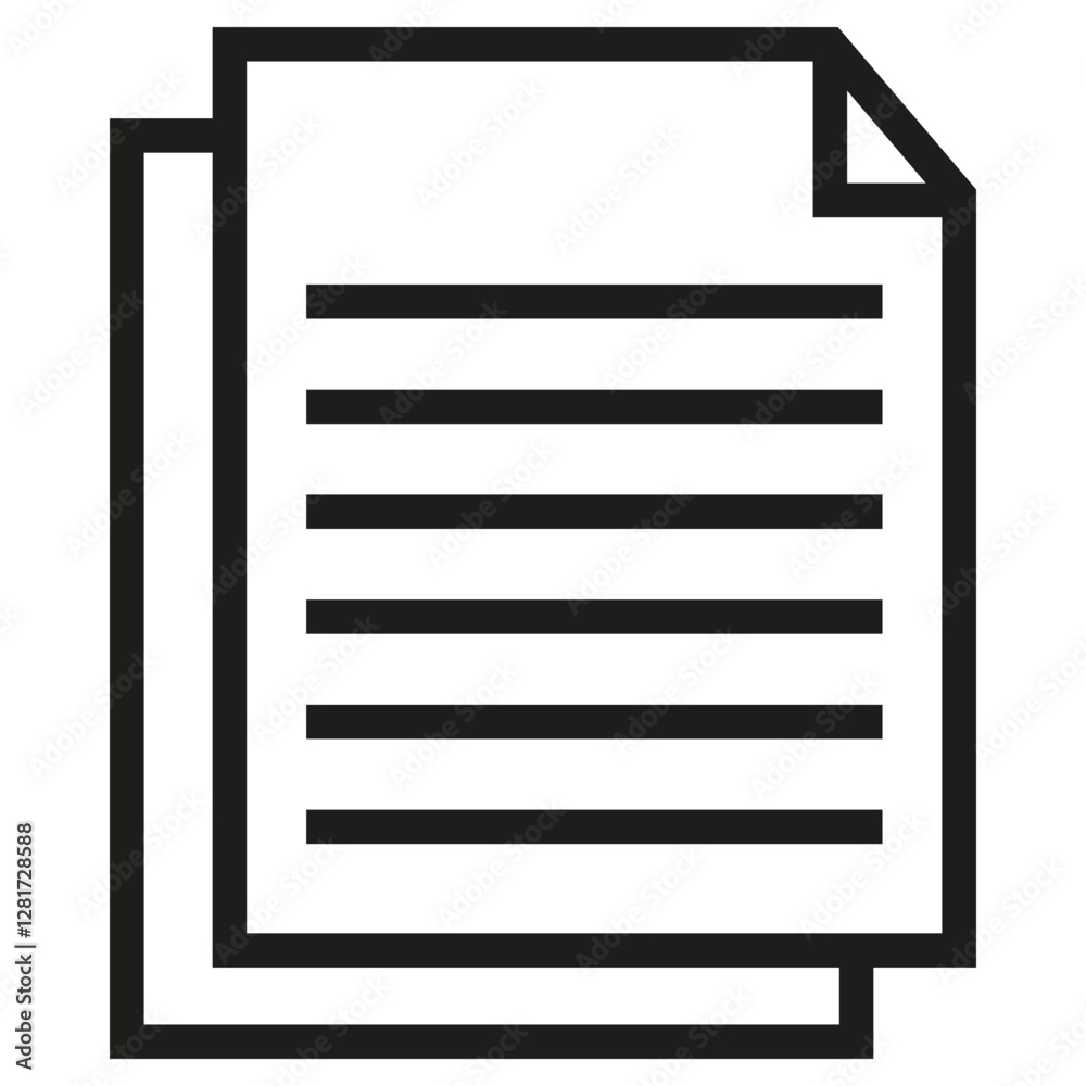 Poster document vector icon