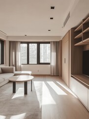 Fototapeta premium A Modern Interior of a Home Living Space Interior