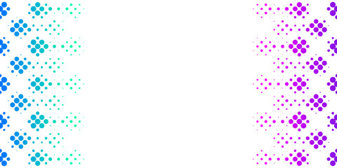 Background vector design with halftone effect. Abstract gradient round dots.