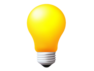 [Transparent Background PNG]Bright Idea Light Bulb Illustration