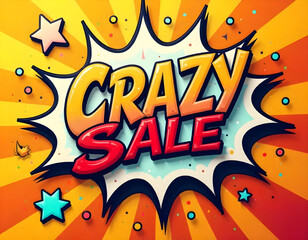 crayz sale lettering, best price lettering, Pop art Vector illustration of Special offer, abstract background, Colorful word graffiti with splash background
