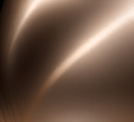 Neon gradient wave light in bronze tones on dark background creates futuristic and vibrant visual effects for modern tech or artistic abstract illustrations. Generative AI