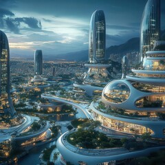 Imagine a futuristic realm of boundless economic expansion