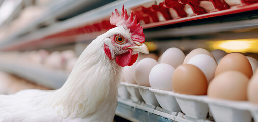 AI-powered robotic poultry farm automating feeding, egg collection, and health monitoring, reducing labor costs while improving animal welfare