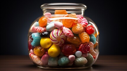 A Jar Full of Colorful Candies: A Delightful Treat