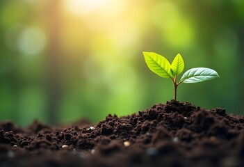 Fototapeta premium Tree-Planting Initiatives Combating Climate Change