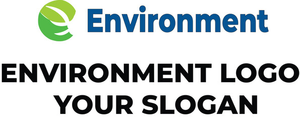 Blank Environmental Logo Template with Placeholder Text.