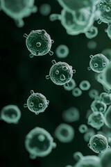 Microscopic View of Viruses