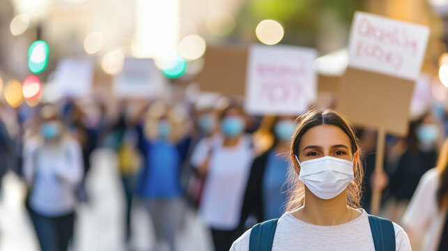 Activists march for social justice during pandemic safety measures