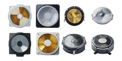Variety of Bright and Stylish Lighting Fixtures, PNG collection, set bundle, isolate on transparent or white background