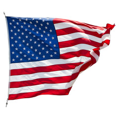 Fototapeta premium Stars and Stripes billowing in the breeze