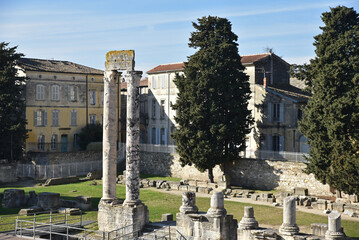 Fototapeta premium Vestiges du théâtre antique romain à Arles. France