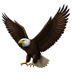 Obraz premium Majestic Bald Eagle in Flight