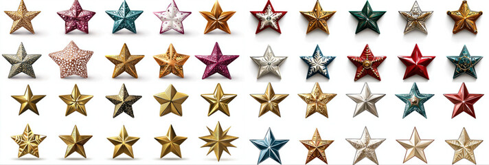 Fototapeta premium Vector illustration of star design on a white background