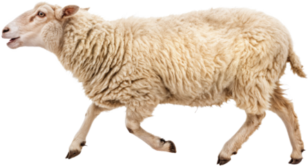 Playful Sheep Running