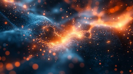 The flickering technological light of the nebula