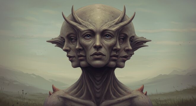 The many faces of perception, a creature shaped by the eye of the beholder