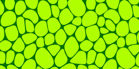 Green cells vector backdrop. Fresh greenery background. Vegetarian template wallpaper. Seeds illustration for agro, eco, organic designs biology cards. voronoi backdrop. Plant leaf close up texture