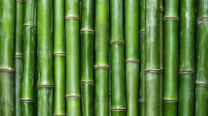 Obraz premium Intricate pattern of bundled stacked bamboo texture for natural design inspiration