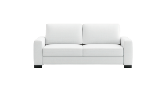 Striking monochrome interior, white couch against black backdrop minimalist design and modern elegance