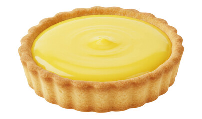 Lemon tart dessert sugar baked pastry, bakery food, isolated transparent png
