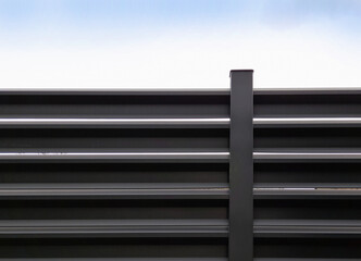 Modèle de clôture en aluminium gris anthracite 