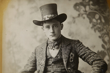 Vintage Black-and-White Portrait of a Clown with an Eerie Expression, Capturing Theatrical Drama and Mystery with Dramatic Lighting