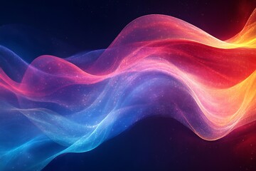 Obraz premium Colorful energy waves, abstract background