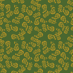 Colorful hibiscus flower with tropical leaf seamless pattern design for summer holidays background