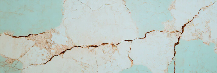 Obraz premium Textured earthy beige wall with cracks for artistic background or design concepts