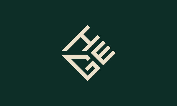 HGE monogram logo design