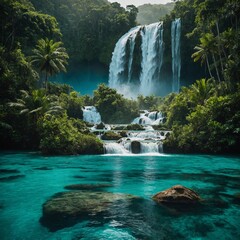 waterfall in plitvice national park croatia