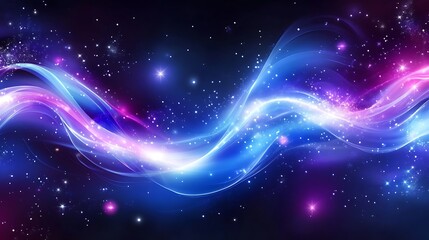 Obraz premium Cosmic Wave: A Symphony of Light and Color in the Universe