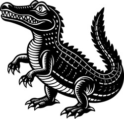 Fototapeta premium crocodile abstract illustration