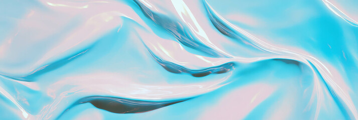 Obraz premium Abstract glossy paint texture with bold directional brush strokes in pastel colors