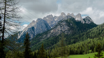 landscape in dolomites in south tyrol