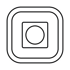 Record Button 
 thinline icon, vector, pixel perfect, illustrator file
