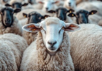 Obraz premium sheep and lambs