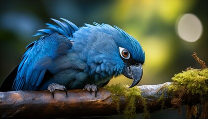 Obraz premium blue bird on a branch