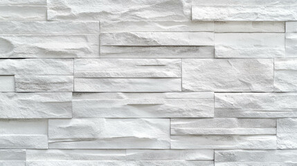 Obraz premium Textured grey brick wall with thin worn white stucco for architectural design