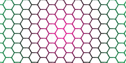 Fototapeta premium Seamless Hexagonal Grid Pattern Background. Abstract Honeycomb Mesh Texture Design. Illustration. Vector. Hexagon. 