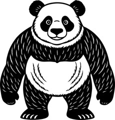 abstract illustration of a panda © yayan