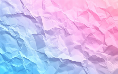 Fototapeta premium Blurred pastel holographic background with crumpled iridescent foil texture, evoking 80s synthwave and retro futurism vibes