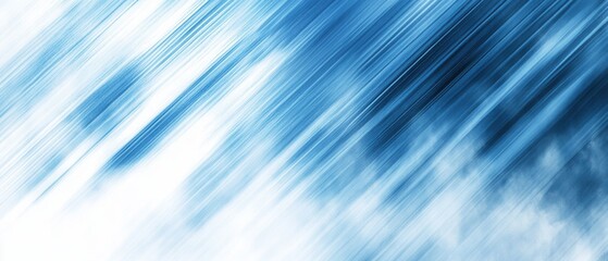 Abstract blue and white diagonal motion blur background with dynamic light and shadow creating a modern artistic effect for creative design