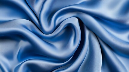 Abstract Blue Silk Drapery: A Luxurious Textured Background
