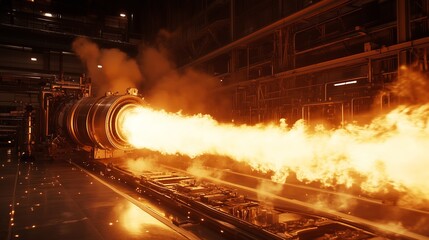 Rocket Engine Flame Test